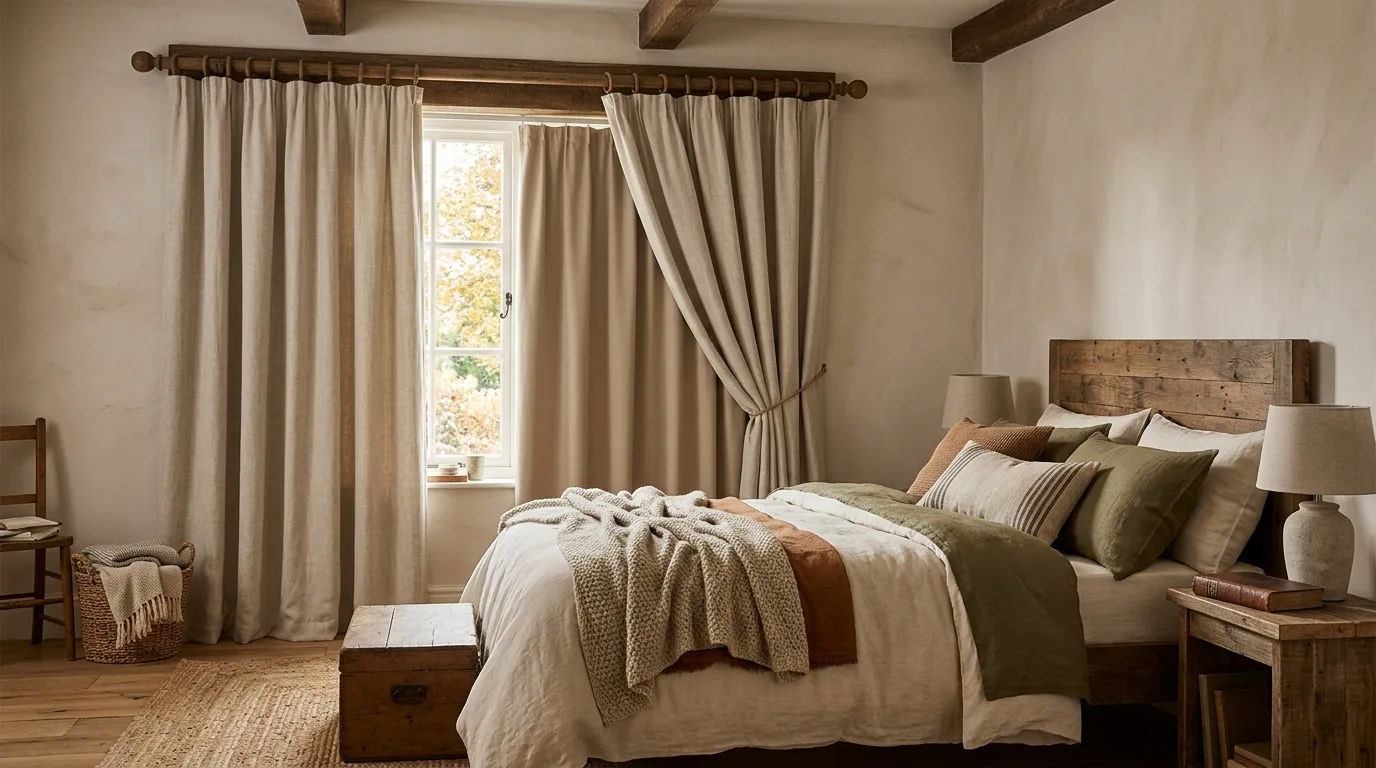 A smart minimal window darkening idea with motorized blackout shade, no people