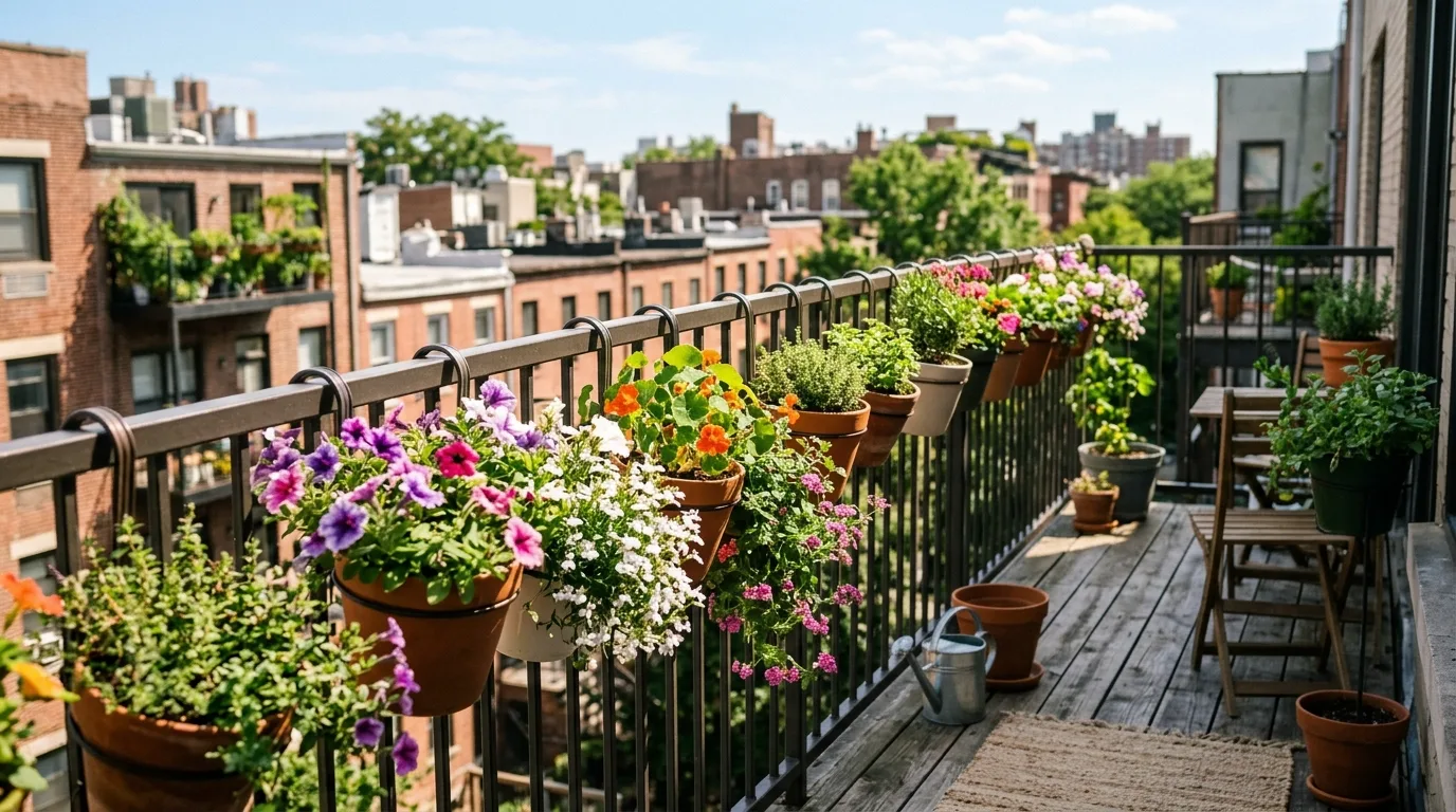 A wheeled creative flower pot garden designed for changing sun, no people