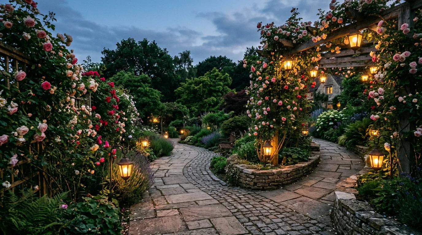 A stylish landscape paving design giving the yard clarity and polish, no people