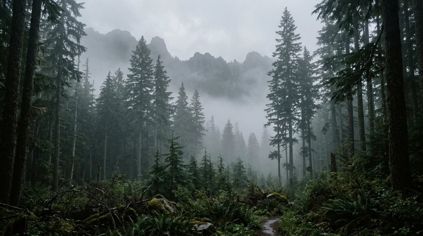 A majestic mountain slope landscape with a rock garden and strong natural texture, no people